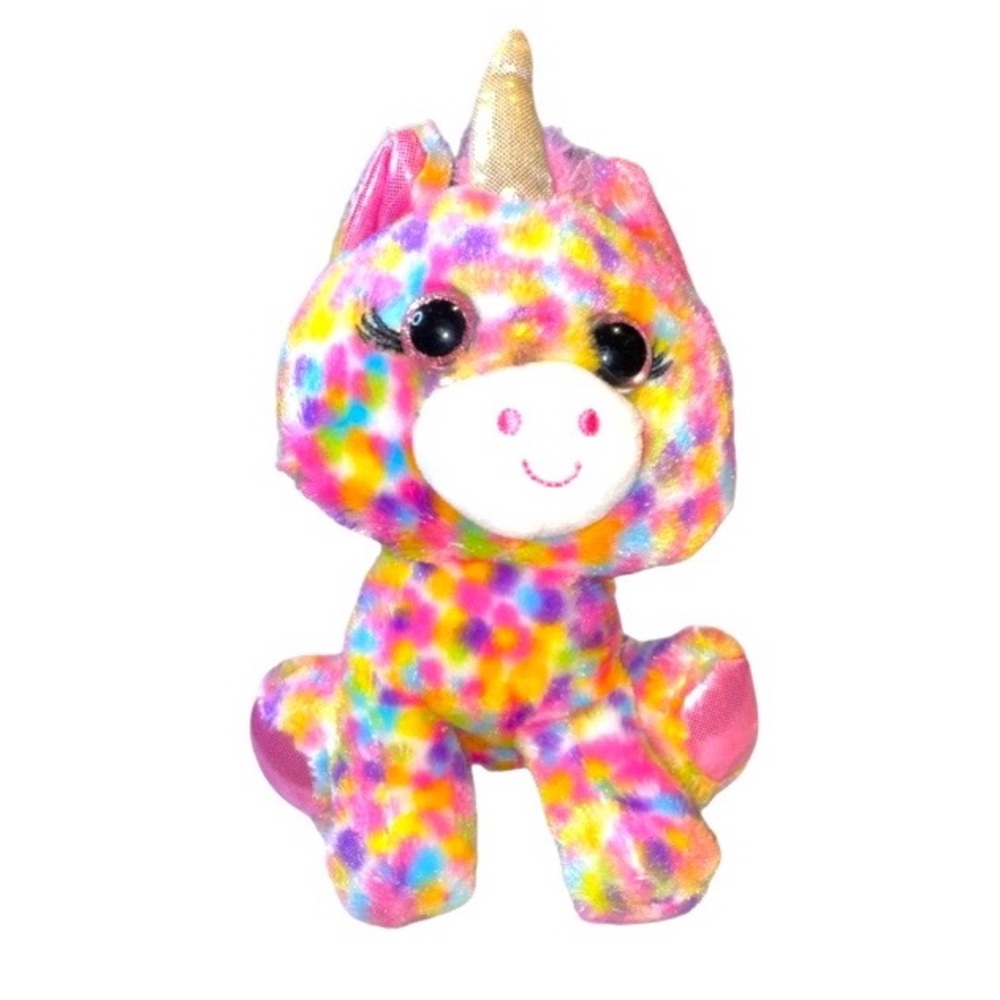 Cuddly Critters Confetti Unicorn Plush stuffed animal multicolor rainbow toy